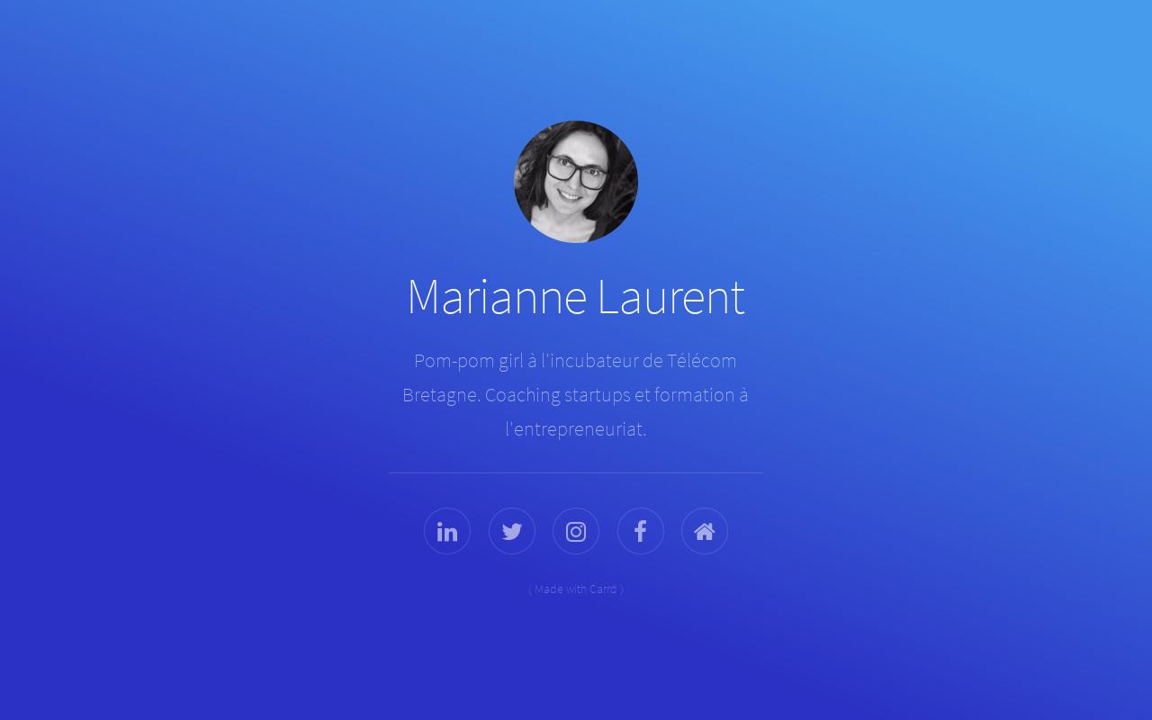 Carrd profile picture for @marianne